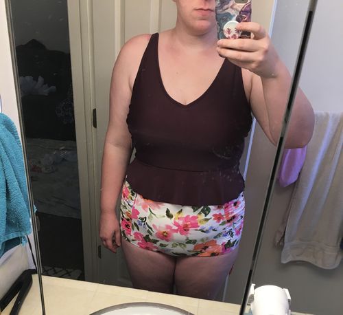 Customer photo review of Sun Baked Bottoms | Pink Floral