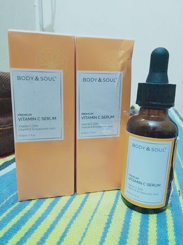 Customer photo review of (Bundle of 3) Premium Vitamin C Serum