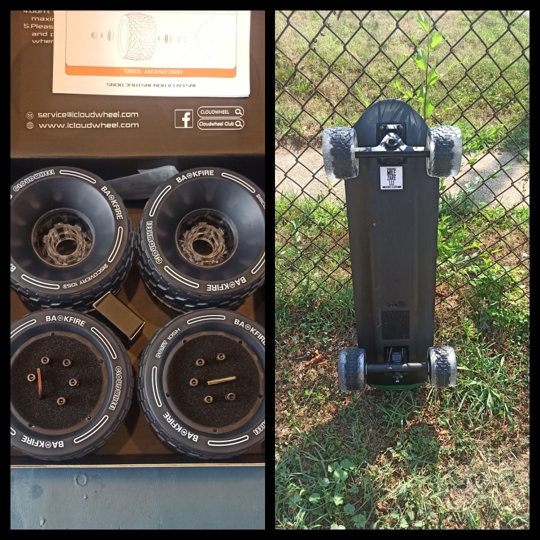 Customer photo review of 105mm Cloud Wheel Donut for Hub motors: G3, G3 Plus, G2 black, Galaxy and Mini