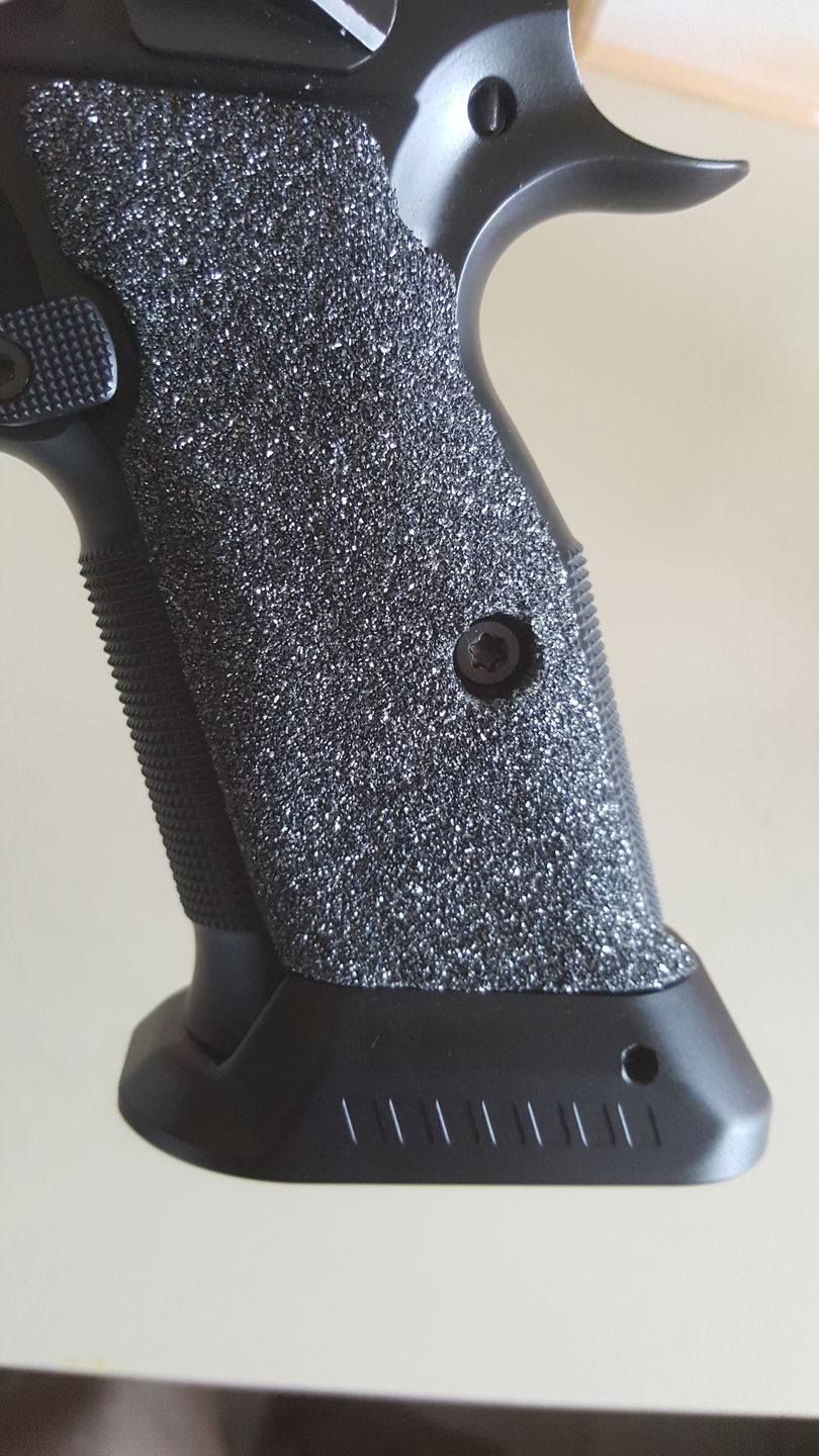 Customer photo review of CZ Shadow 2 Carbide Grips and Aluminium Mag-Well Combo
