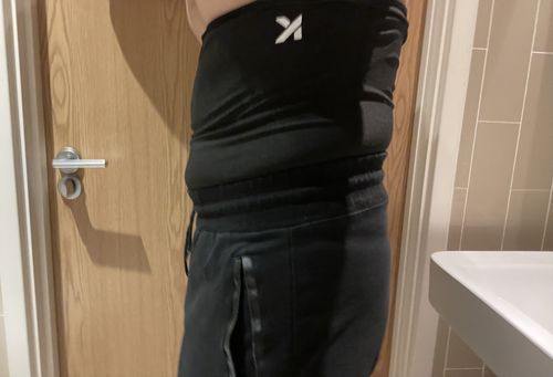 Customer photo review of Men's Heat Trapping Waist Toner