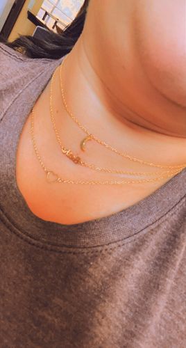Customer photo review of 'I Love You To The Moon & Back’ Necklace