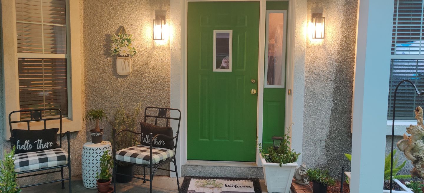Customer photo review of Clear 1 Lite Glass and Frame Kit (Half Sidelite 8" x 36" Glass Size)