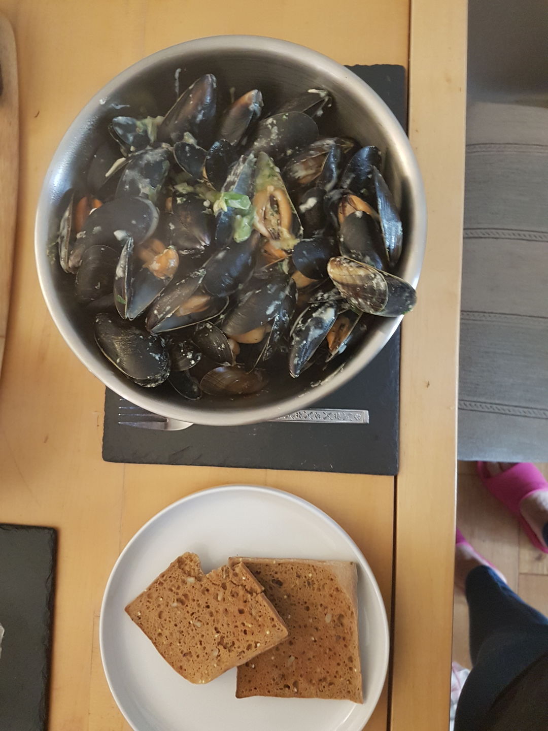 Customer photo review of Fresh Scottish Mussels (1kg)