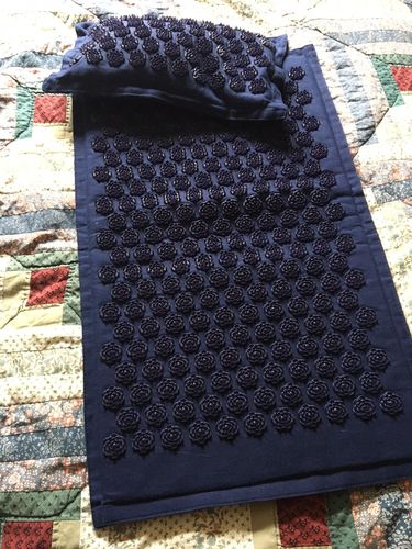 Customer photo review of Ensemble Tapis d'Acupression Fleurs de Lotus + Coussin, et Sac de Rangement