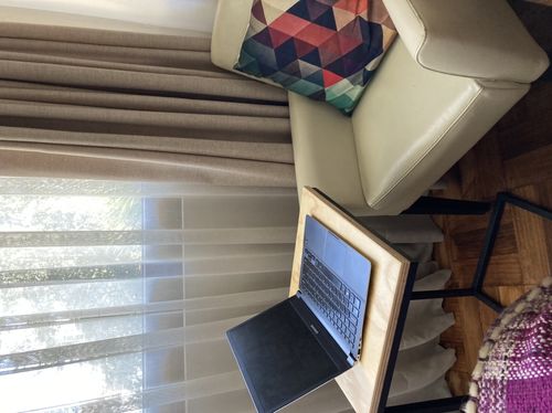 Customer photo review of Mesa Lateral Piscolera 45 x 35 Negra