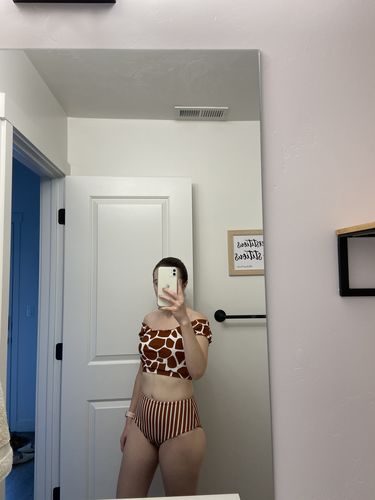Customer photo review of Lagoon Reversible Bottoms | Sienna & Stripes
