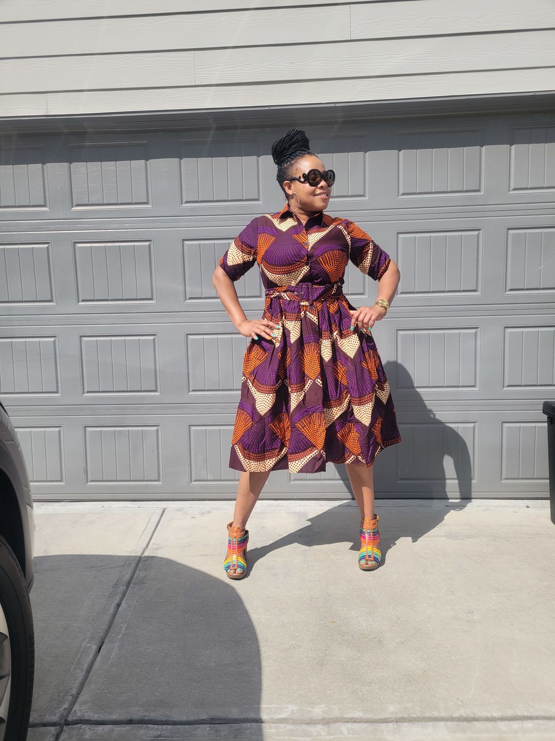 Customer photo review of MOREMI BUTTON DOWN DRESS