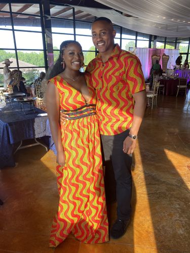 Customer photo review of African Print Deka Dress