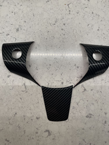 Customer photo review of Carbon Fiber Steering Wheel Kit for Tesla Model 3 & Y