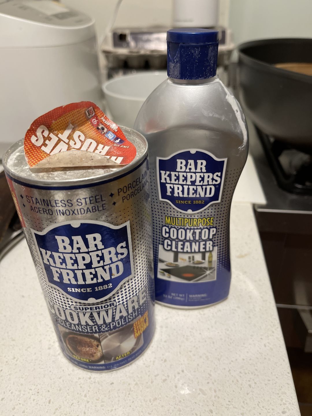Customer photo review of Bar Keepers Friend 5 Piece Spring Cleaning Kit