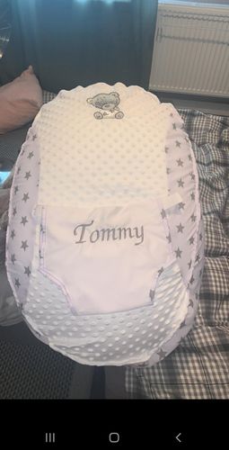 Customer photo review of Personalised Grey Star Tatty Teddy Baby Bean Bag