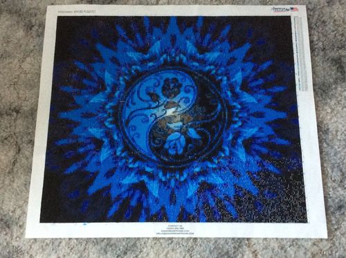 Customer photo review of American Diamond Art Mandala Yin And Yang Diamond Painting PL00701