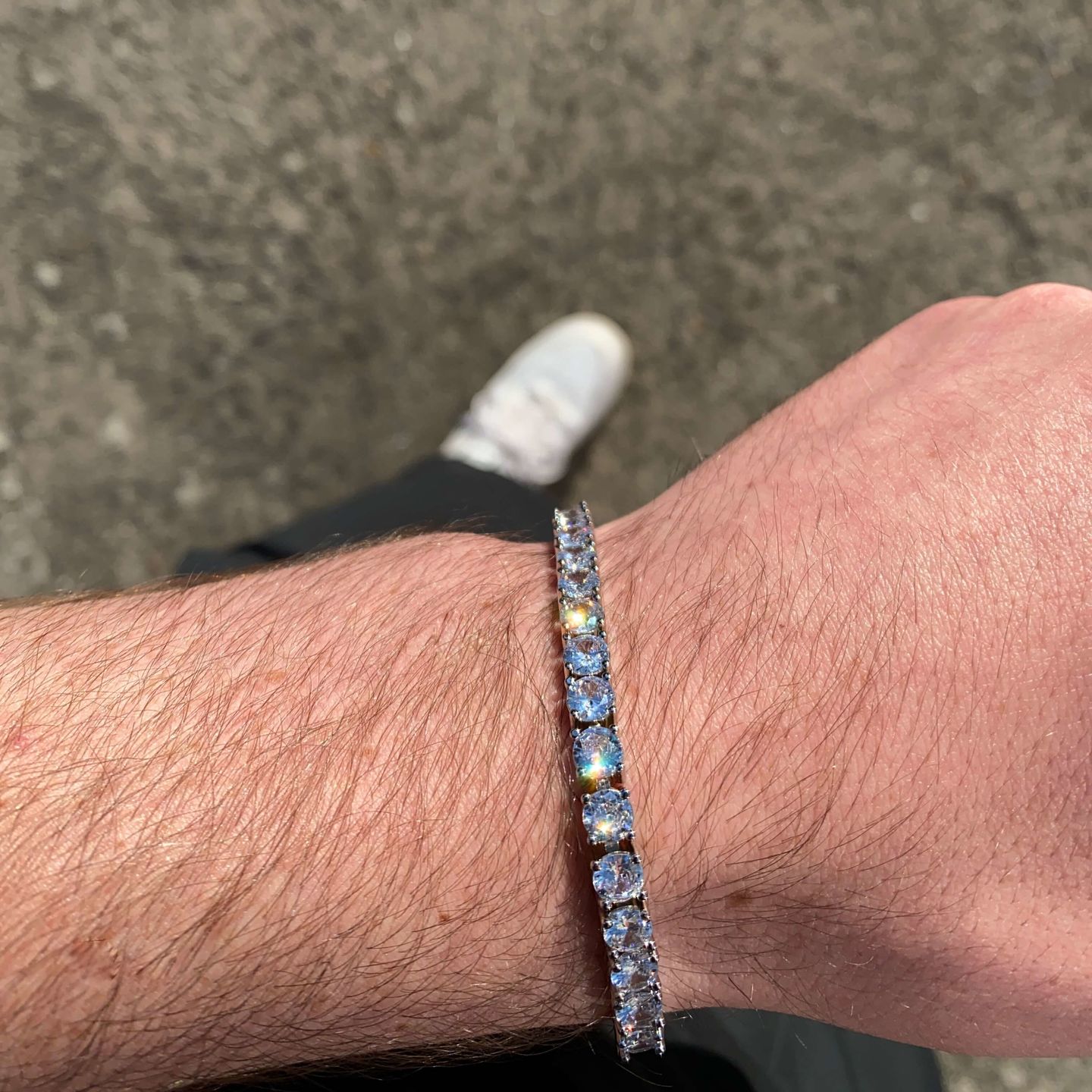 Customer photo review of 5mm Tennis Bracelet - Gold