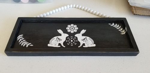 Customer photo review of Mesh Stencil - 2 pack - Folk Art - 4.25x11