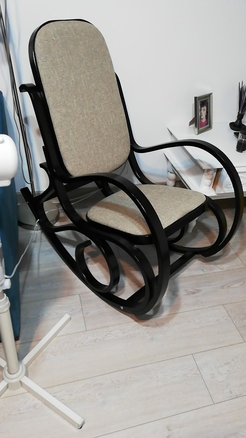 Customer photo review of Balansoar MAX BIS PLUS, maro/wenge, stofa/lemn indoit, 52x90x95 cm
