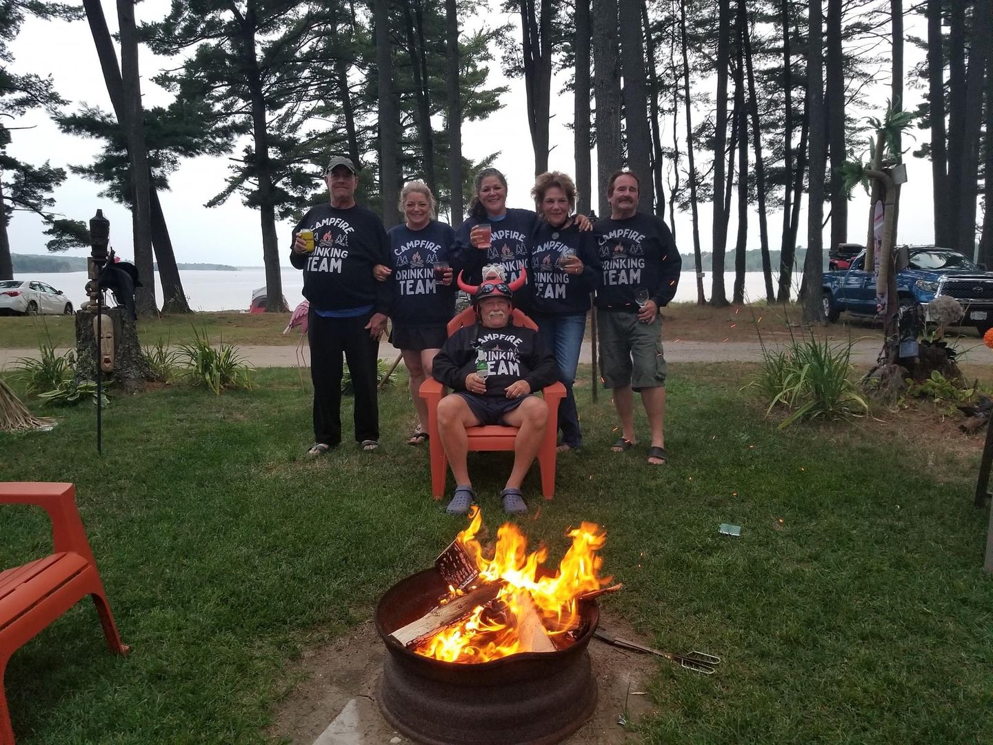 Customer photo review of Funny "Campfire Drinking Team" - Shirts and Hoodies