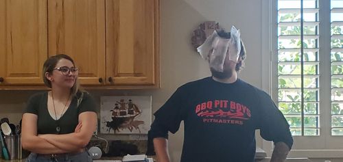 Customer photo review of BBQ Pit Boys T-Shirt