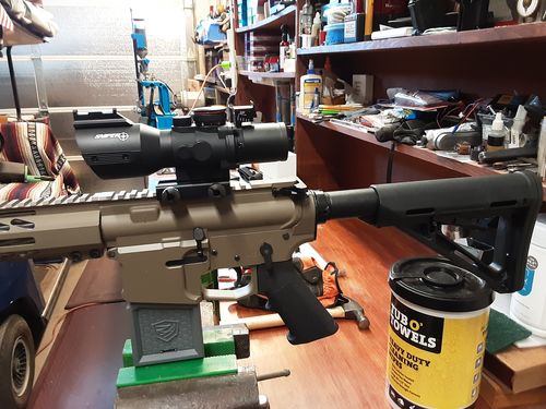 Customer photo review of Sniper PM3.5X40CB Scope with Red, Green Illuminated Rapid Range Reticle