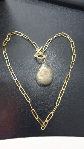 Customer photo review of Collier en Labradorite