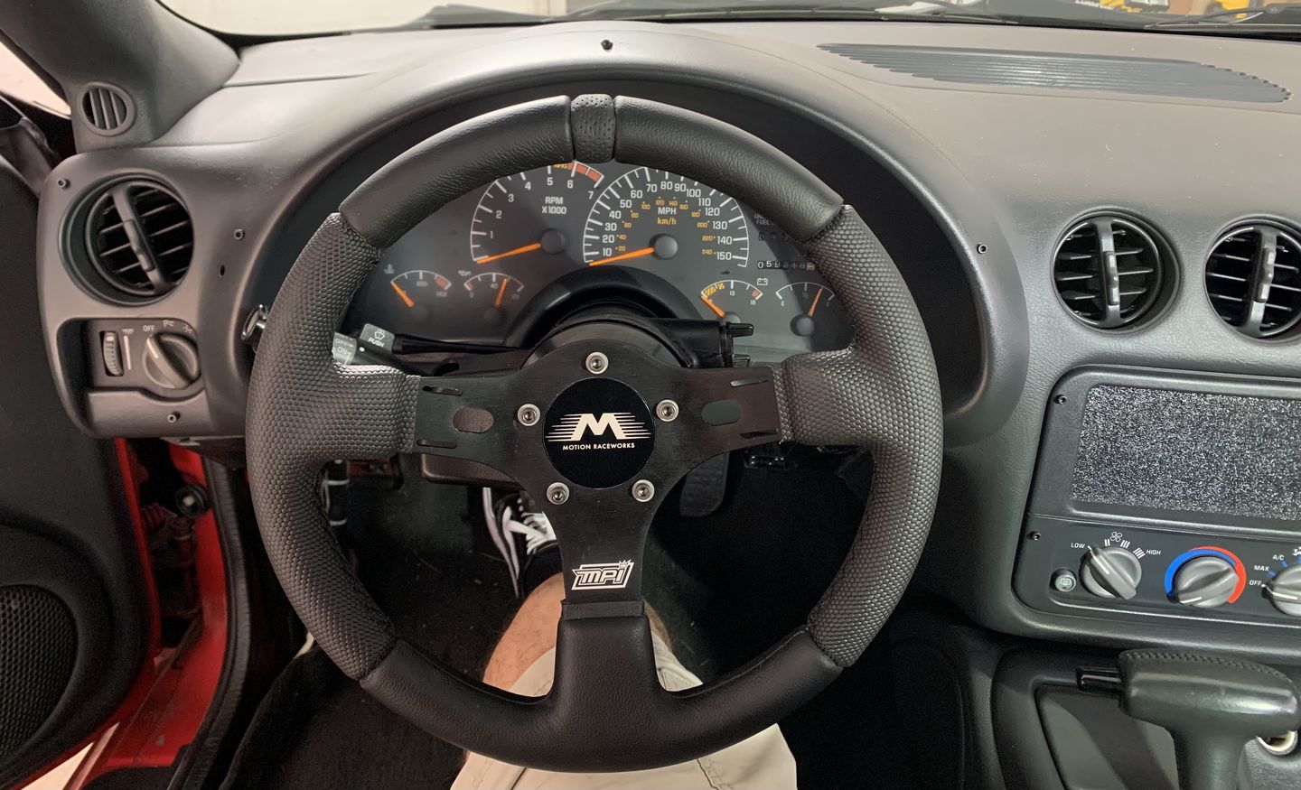 Customer photo review of Motion Raceworks Edition MPI Race Steering Wheel All Black - DRG-R513-BLK