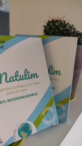 Customer photo review of Eco-Tiras de Detergente 40 lavados Natulim