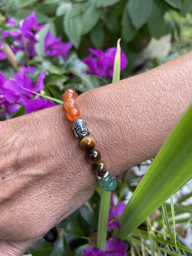 Customer photo review of BRACELET 7 CHAKRAS BOUDDHA ACIER