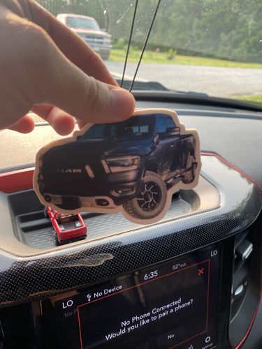 Customer photo review of Four Custom Air Fresheners