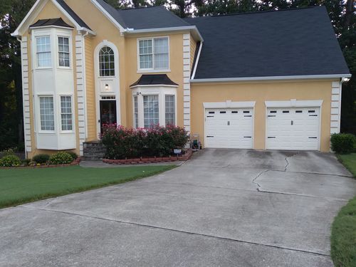 Customer photo review of Decorative Garage Door Hinge and Handle Magnet Accents (6-PC Set)