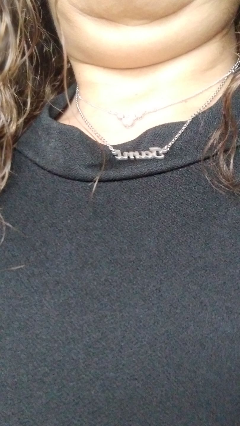 Customer photo review of Personalized Original Name Necklace