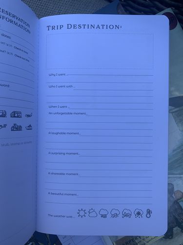 Customer photo review of Petite - Adventure Planning Journal