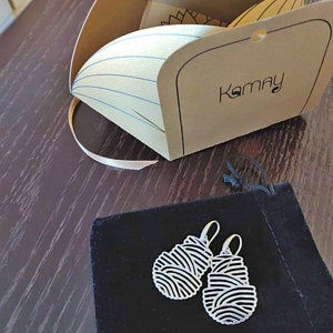 Customer photo review of Tattoo Sterling Silver earrings