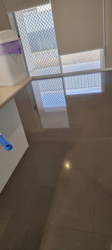 Customer photo review of Sabco 400g Commercial Premium Grade Microfibre Round Mop Blue Superior