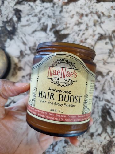 Customer photo review of Nae Nae's 9oz Hair Boost BOGO