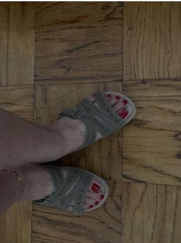 Customer photo review of Kafa™ - ADJUSTABLE STRAP SUEDE SANDAL