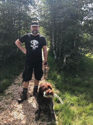 Customer photo review of NATURE SKULL - Bio Herren Shirt (Siebdruck)