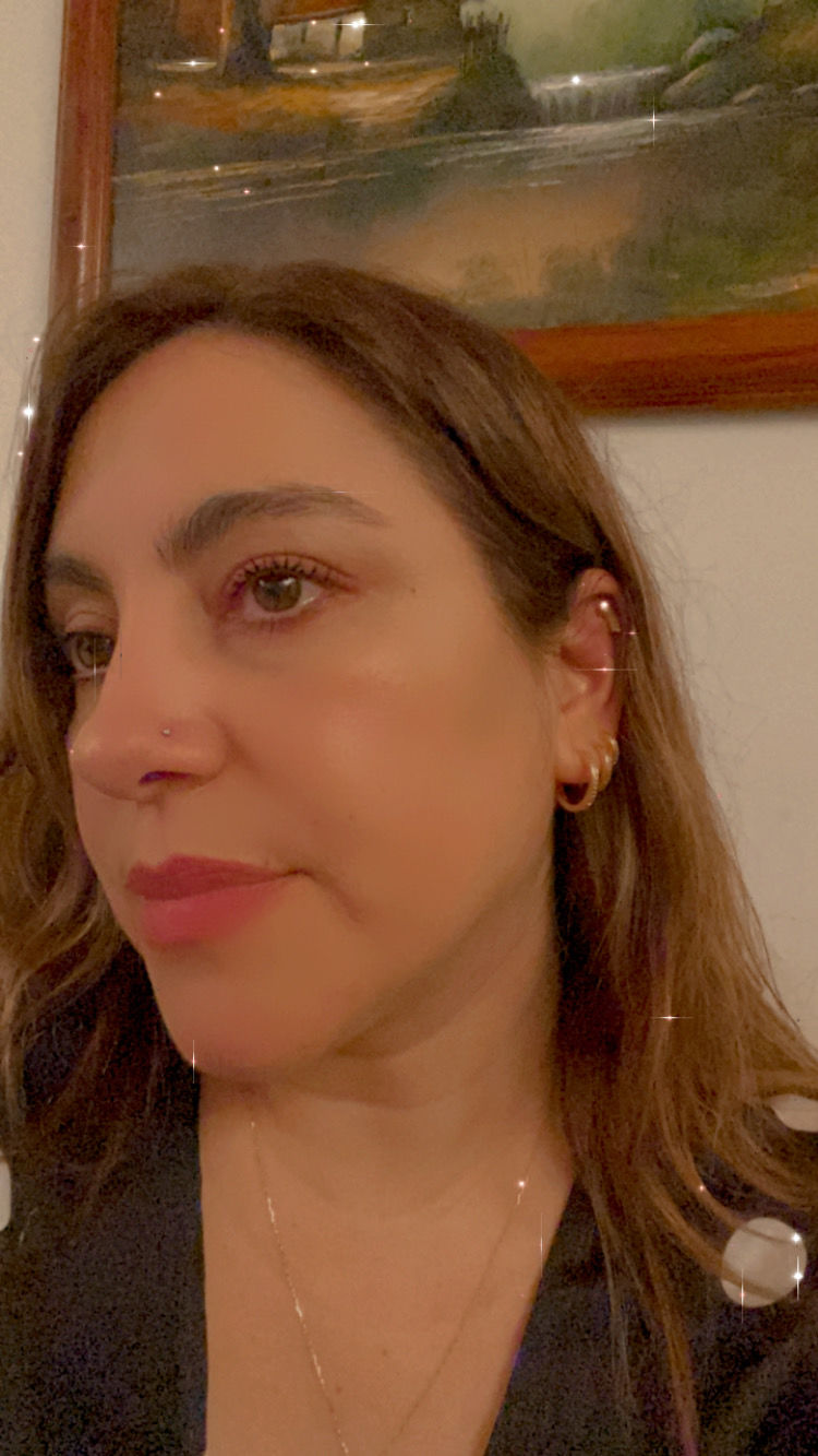 Customer photo review of ARGOLLAS LISAS CIRCONES BAÑADAS EN ORO 15MM