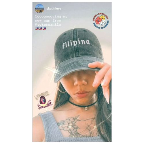 Customer photo review of Filipina Embroidered Vintage Cotton Twill Cap