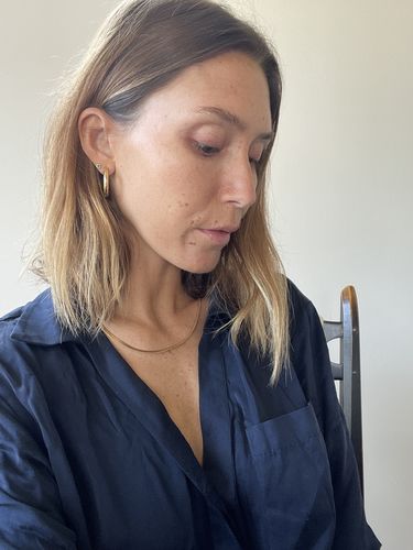 Customer photo review of Bijou Hoops