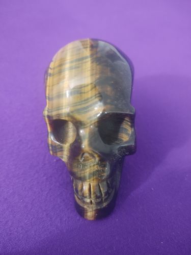 Customer photo review of Tigers Eye Skull