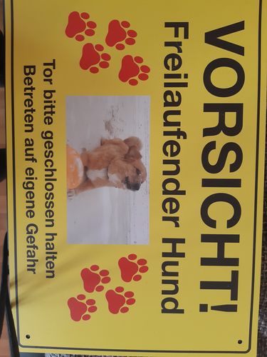 Customer photo review of Personalisierbares -Foto- Schild "Vorsicht"