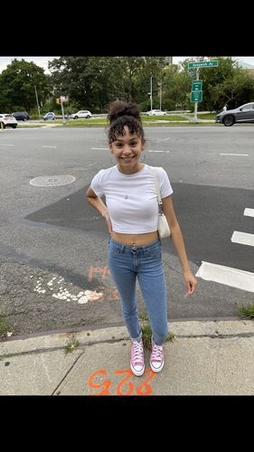 Customer photo review of Bling Kitty Belly Ring