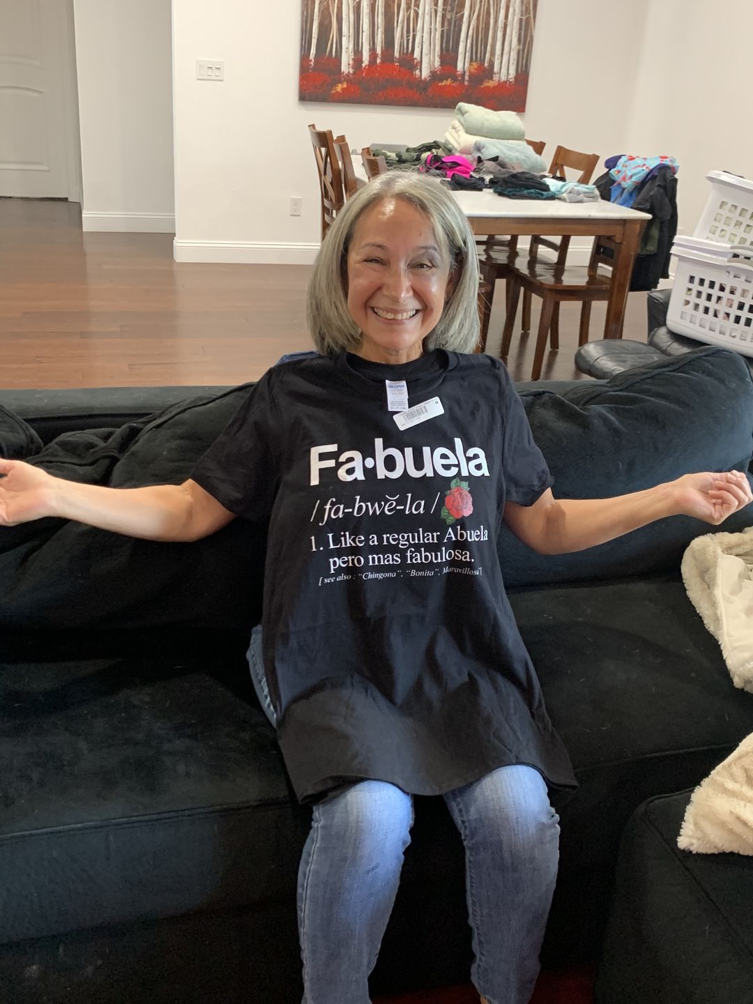 Customer photo review of Fabuela Fabulosa Abuela T-Shirt