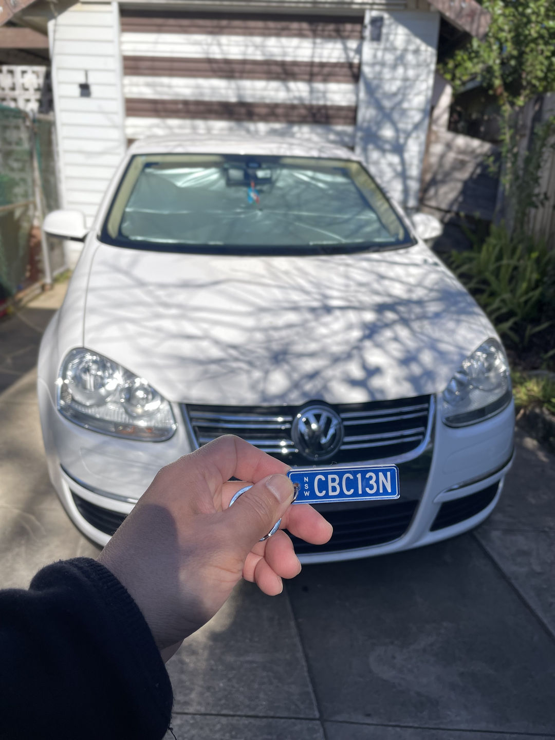 Customer photo review of NSW Colour Licence Plate Custom Keychain
