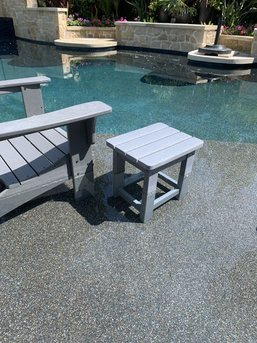 Customer photo review of DuraWeather Poly® Classic End Table (18" in x 14" in) - Quick Ship