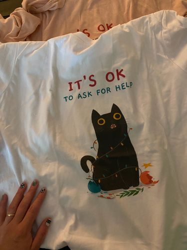 Customer photo review of It's OK To Ask For Help (Black Cat)