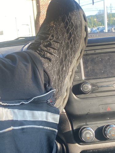 Customer photo review of Maven Comfortable Steel Toe Athletic Shoes