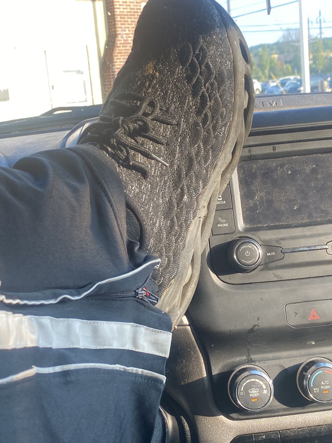 Customer photo review of Maven Comfortable Steel Toe Athletic Shoes