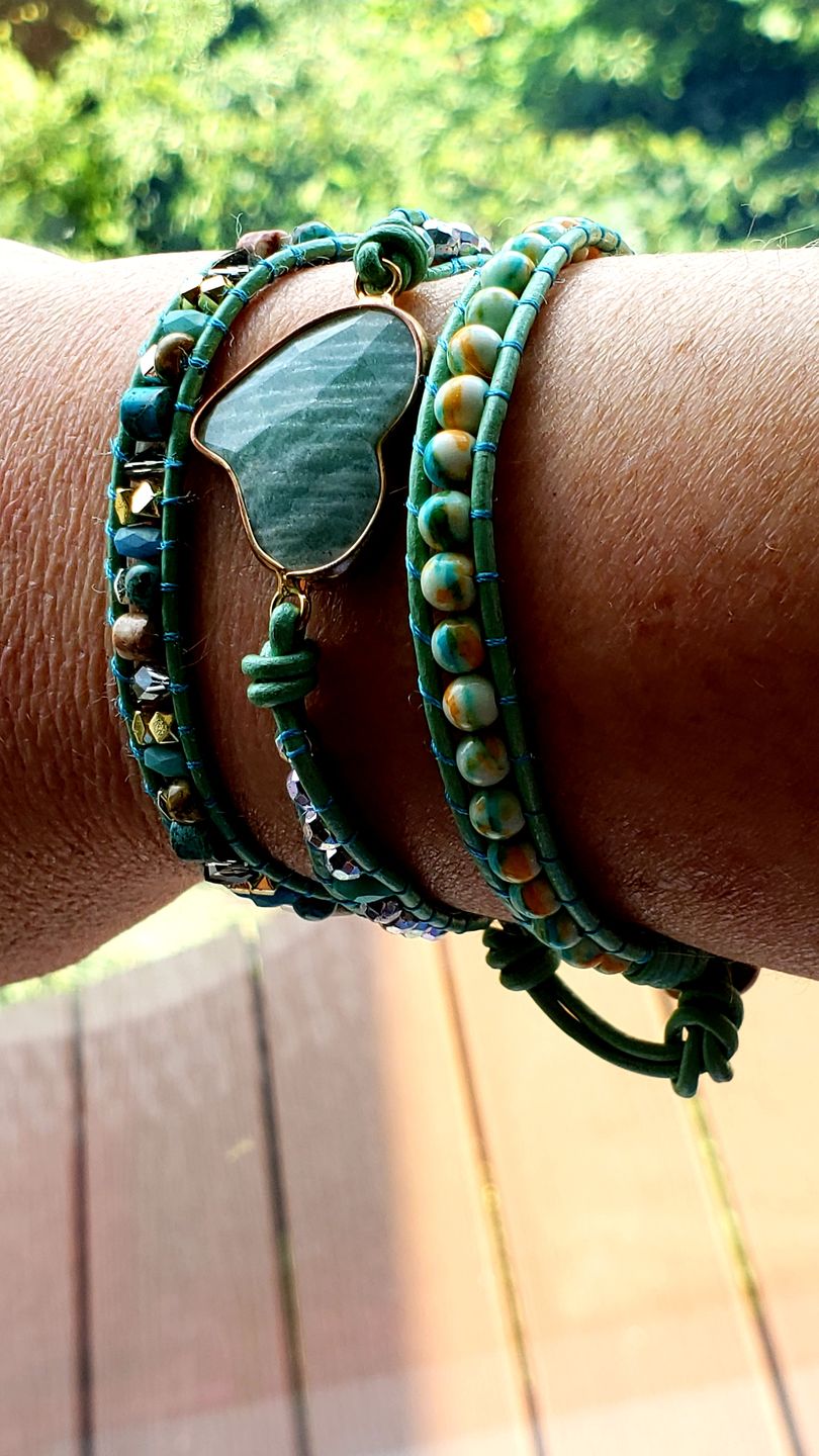 Customer photo review of Serene Love Protection Wrap Bracelet