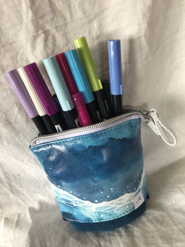 Customer photo review of Tsuki 'Ocean Edition' Pop-Up Pencil Case ☾